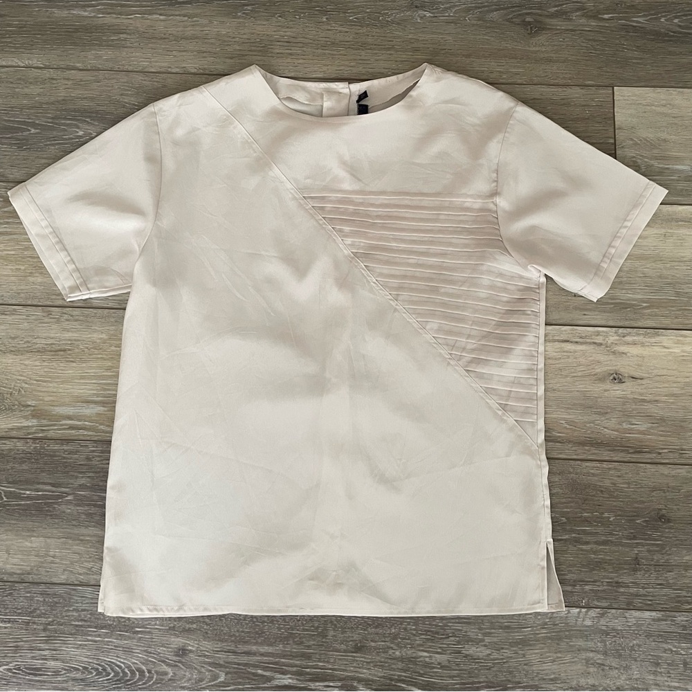 Vintage Cream Short Sleeve Top
